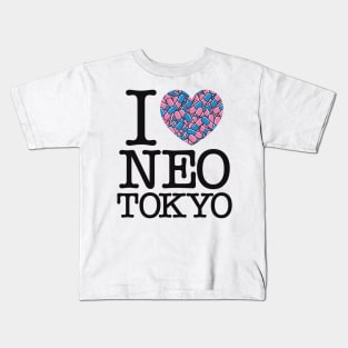 I HEART NEO TOKYO Kids T-Shirt